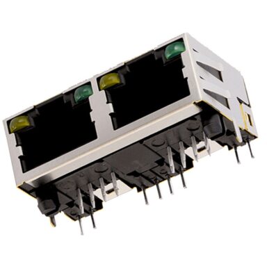 Modular 2x Jack RJ45: SM C04 0073 AB (G/Y)